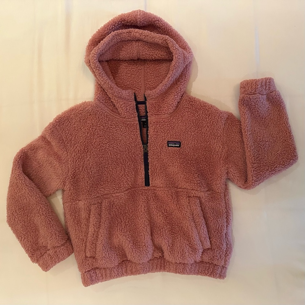 Patagonia Cozy Pink Fleece Hoodie/Jacket for Kids
